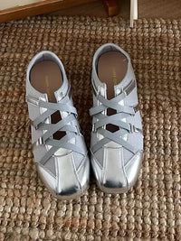 Cross-Strap Comfort Mule Loafers