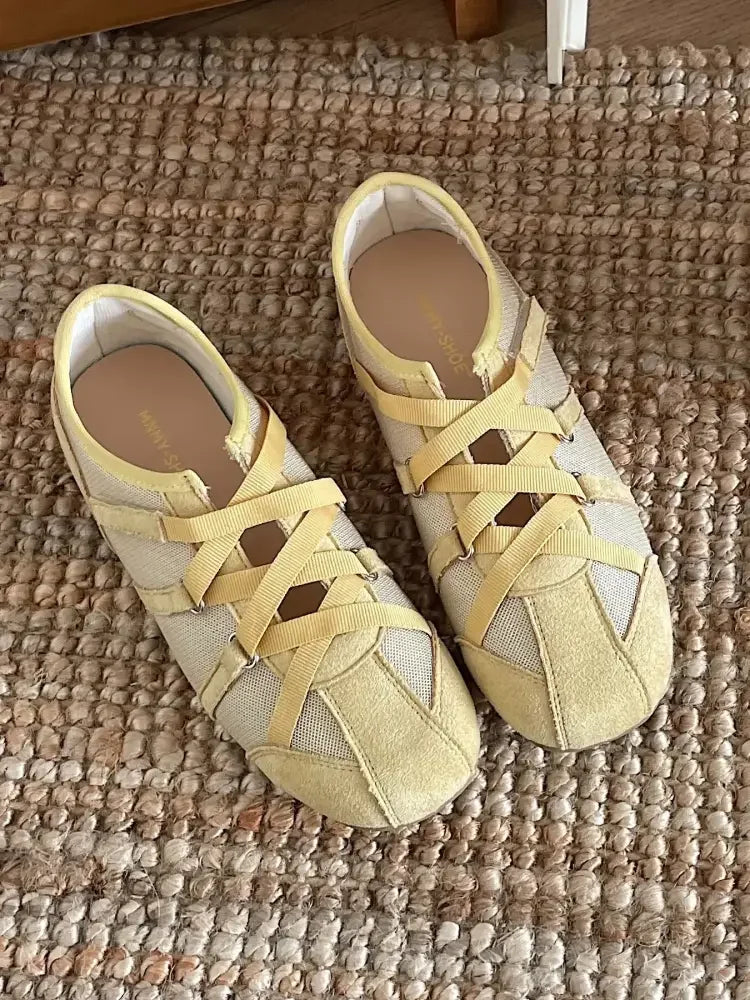 Cross-Strap Comfort Mule Loafers