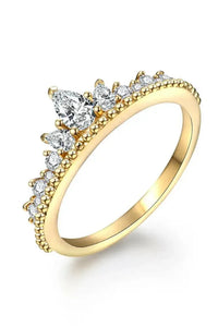 Crown Shape Moissanite Ring - Update AvenueRingTrendsi101300768546506101300768546506Crown Shape Moissanite RingGold