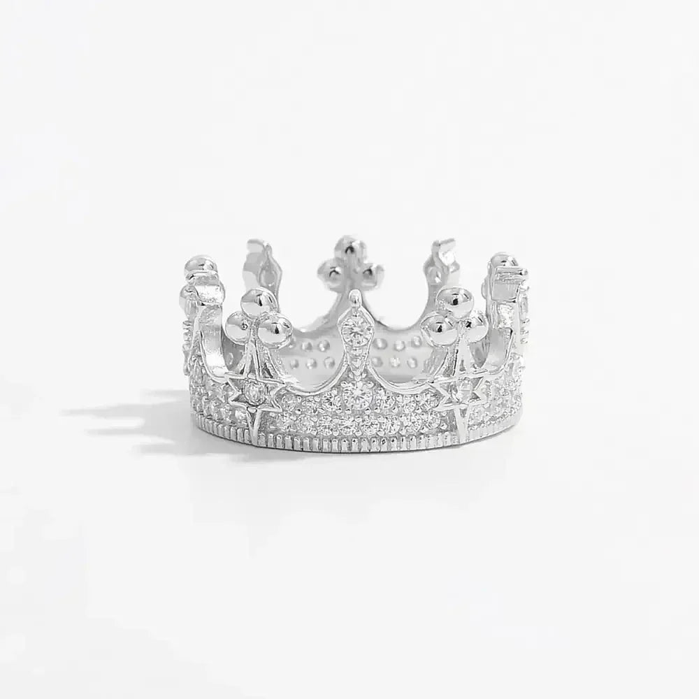 Crown Shape Zircon 925 Sterling Silver Ring - Update AvenueRingTrendsi100500712681609100500712681609Crown Shape Zircon 925 Sterling Silver RingSilver