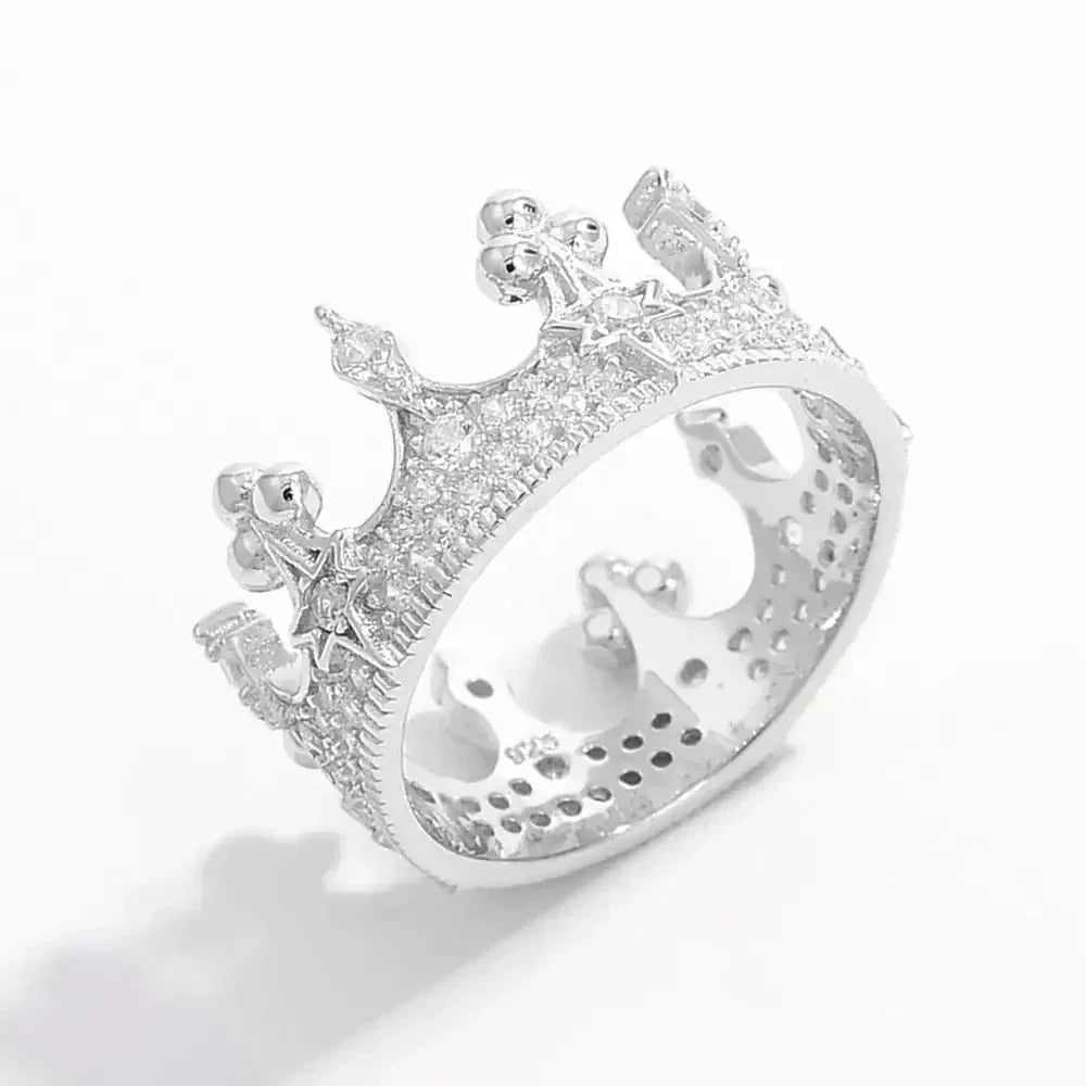 Crown Shape Zircon 925 Sterling Silver Ring - Update AvenueRingTrendsi100500712681609100500712681609Crown Shape Zircon 925 Sterling Silver RingSilver