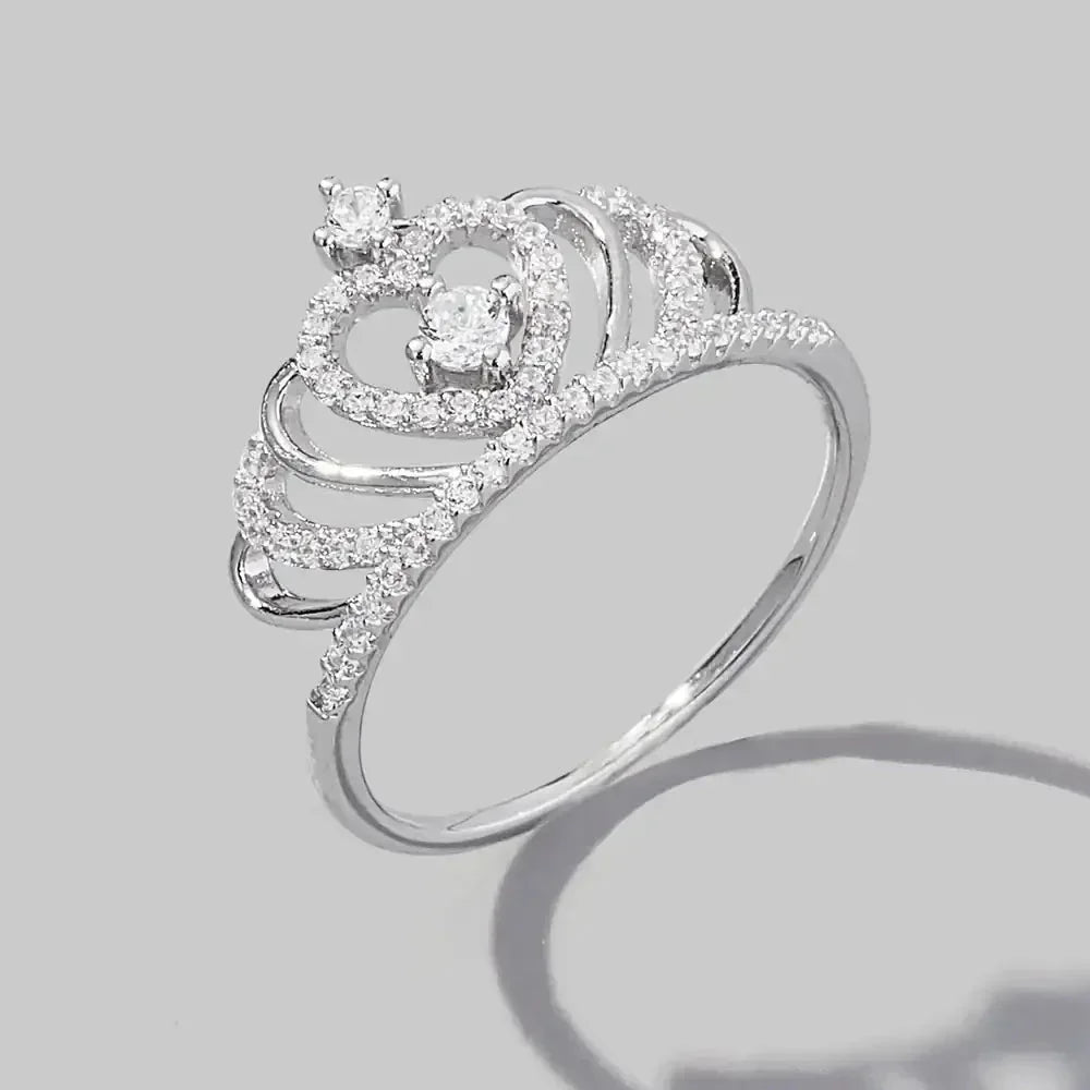 Crown Shape Zircon 925 Sterling Silver Ring - Update AvenueRingTrendsi100500763731511100500763731511Crown Shape Zircon 925 Sterling Silver RingSilver
