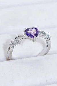 Crystal Heart 925 Sterling Silver Ring - Update AvenueRingTrendsi100100806270778100100806270778Crystal Heart 925 Sterling Silver RingSilver