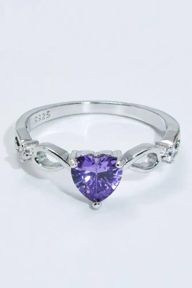Crystal Heart 925 Sterling Silver Ring - Update AvenueRingTrendsi100100806270778100100806270778Crystal Heart 925 Sterling Silver RingSilver