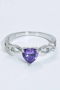 Crystal Heart 925 Sterling Silver Ring - Update AvenueRingTrendsi100100806270778100100806270778Crystal Heart 925 Sterling Silver RingSilver
