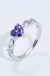 Crystal Heart 925 Sterling Silver Ring - Update AvenueRingTrendsi100100806270778100100806270778Crystal Heart 925 Sterling Silver RingSilver