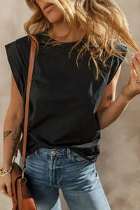 Cuffed Armhole Loose Top - Update AvenueT-ShirtsTrendsi100100793954236100100793954236eb061f32 - 3a21 - 415e - beea - e0c21cfe909c - Max - OriginBlack