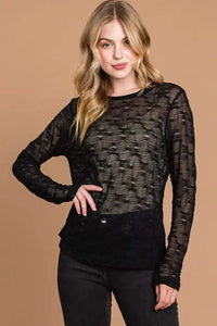 Culture Code Full Size Round Neck Mesh Perspective Top - Update AvenueTrendsi100101327861451100101327861451378c6200 - 1a12 - 4d70 - 8b8a - 29baa8c202bd - MaxBlack