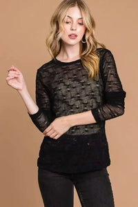 Culture Code Full Size Round Neck Mesh Perspective Top - Update AvenueTrendsi10010132786145110010132786145182261f49 - 1972 - 4b88 - bf33 - 5beb90adc563 - MaxBlack