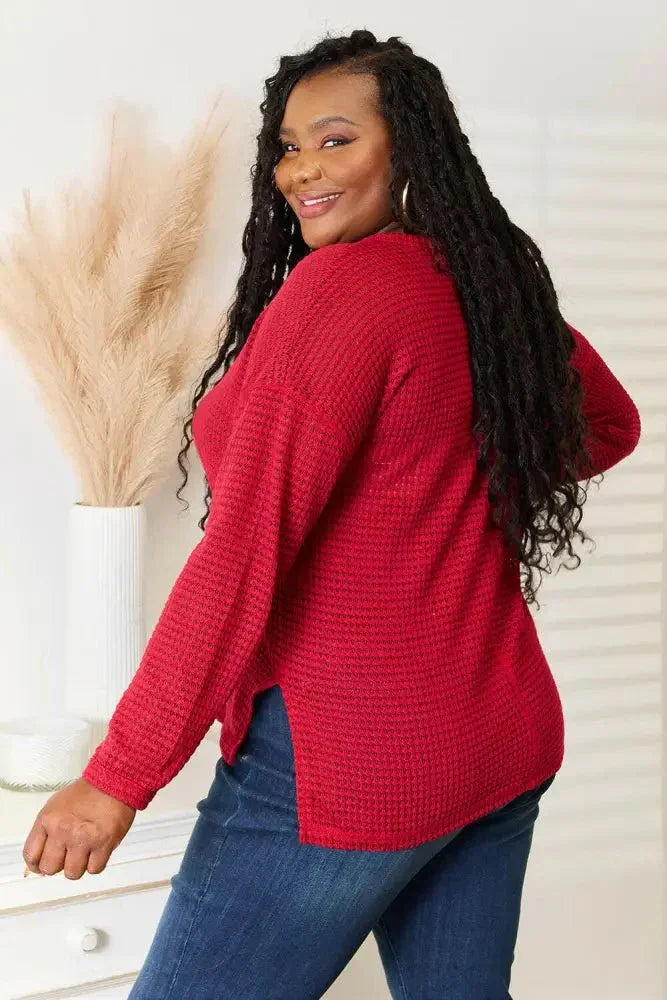 Culture Code Full Size Wide Notch Relax Top - Update AvenueTrendsi10010183071847310010183071847371f7c18845d34332a286048c642d8ca9 - MaxRed