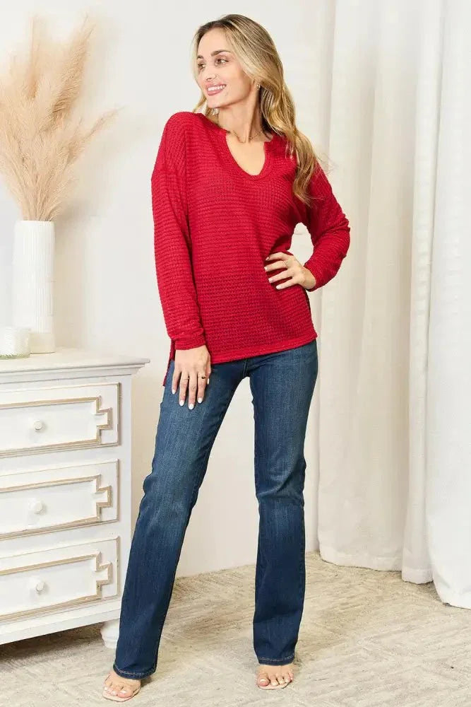 Culture Code Full Size Wide Notch Relax Top - Update AvenueTrendsi10010183071847310010183071847321873d7fd5d042c589223a804a7591d4 - MaxRed