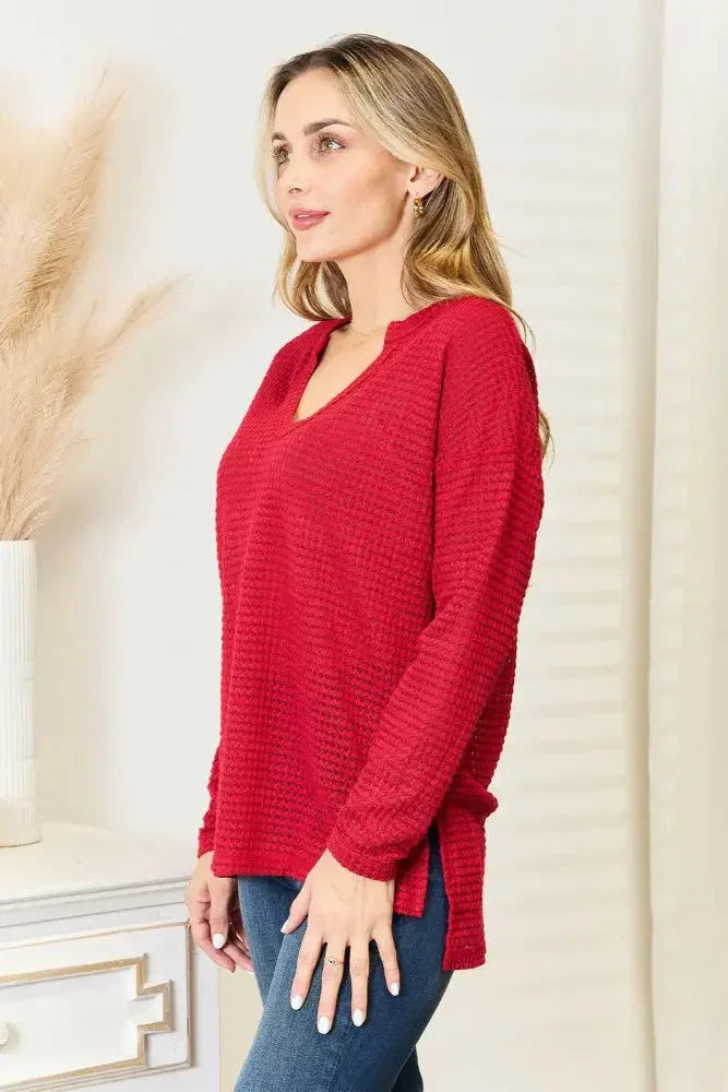 Culture Code Full Size Wide Notch Relax Top - Update AvenueTrendsi100101830718473100101830718473fefb7264cc4c40e08d4b8f46c2d336c8 - MaxRed