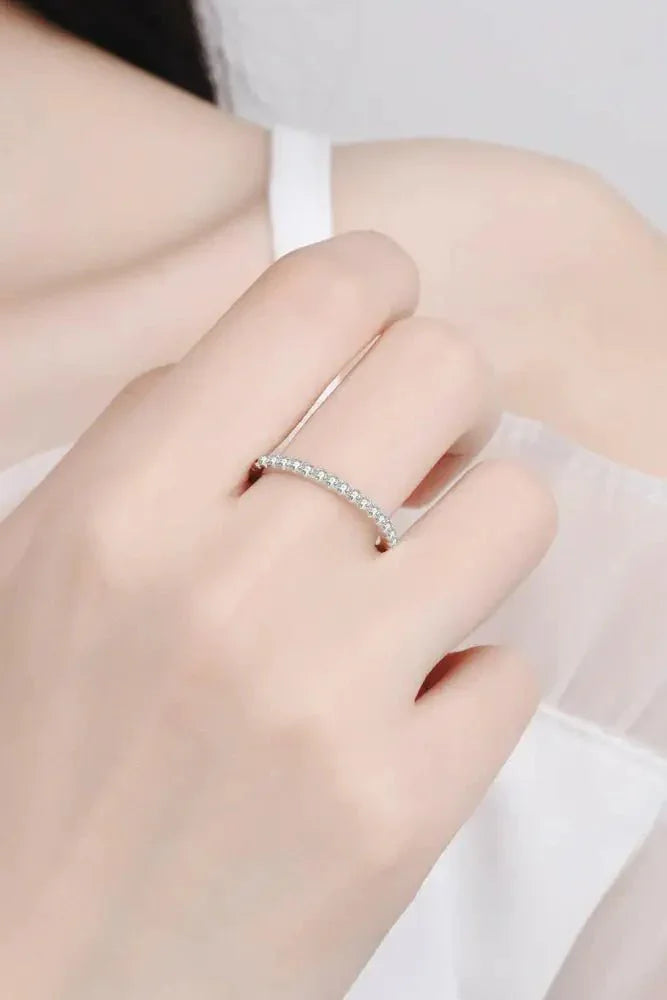 Curious Time 925 Sterling Silver Moissanite Ring - Update AvenueRingTrendsi101300341309610101300341309610Curious Time 925 Sterling Silver Moissanite RingSilver