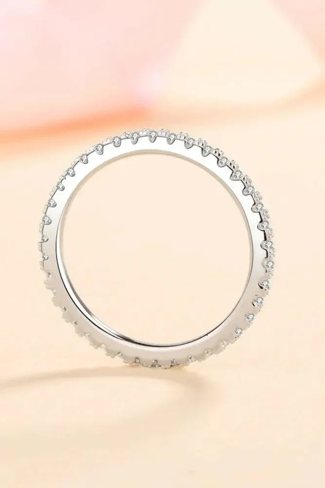 Curious Time 925 Sterling Silver Moissanite Ring - Update AvenueRingTrendsi101300341309610101300341309610Curious Time 925 Sterling Silver Moissanite RingSilver
