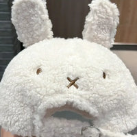 Cute Fluffy Bear Ears Winter Hat