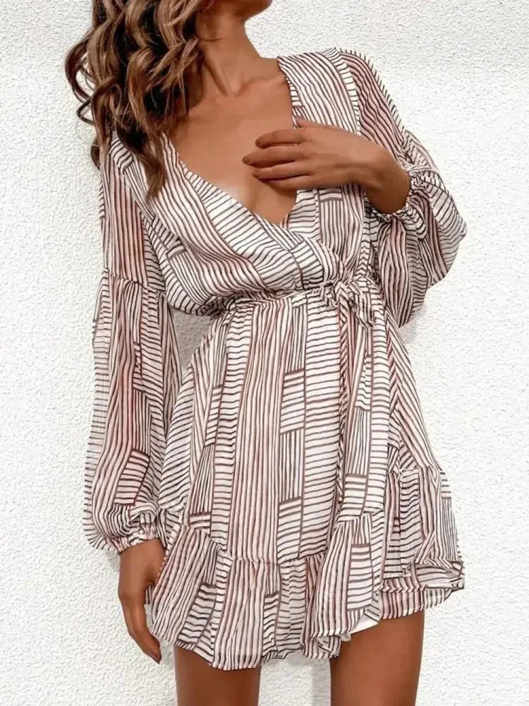 Cutout Back Surplice Long Sleeve Dress - Update AvenueFestival VibesTrendsi10010038981140710010038981140774c64600 - 84b8 - 4afc - 8bf5 - e4f1135b4f28 - MaxCamel