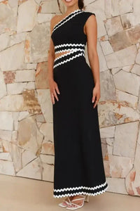 Cutout Contrast Trim Single Shoulder Dress - Update AvenueFestival VibesTrendsi1001008044811811001008044811814193bd5c - 46da - 421a - 9075 - f6c9158e1e7e - MaxBlack