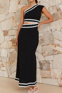 Cutout Contrast Trim Single Shoulder Dress - Update AvenueFestival VibesTrendsi100100804481181100100804481181db7936dc - bf7b - 400e - 83be - 0885c9bf4bf1 - MaxBlack