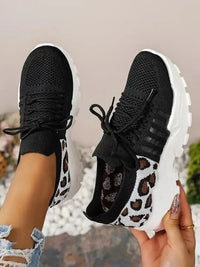 Cutout Leopard Lace Up Mesh Athletic - Update AvenueTrendsi100600270631455100600270631455Cutout Leopard Lace Up Mesh AthleticBlack