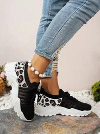 Cutout Leopard Lace Up Mesh Athletic - Update AvenueTrendsi100600270631455100600270631455Cutout Leopard Lace Up Mesh AthleticBlack
