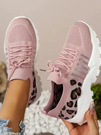 Cutout Leopard Lace Up Mesh Athletic - Update AvenueTrendsi100600270631756100600270631756Cutout Leopard Lace Up Mesh AthleticDusty Pink