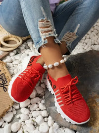 Cutout Leopard Lace Up Mesh Athletic - Update AvenueTrendsi100600270634134100600270634134Cutout Leopard Lace Up Mesh AthleticRed