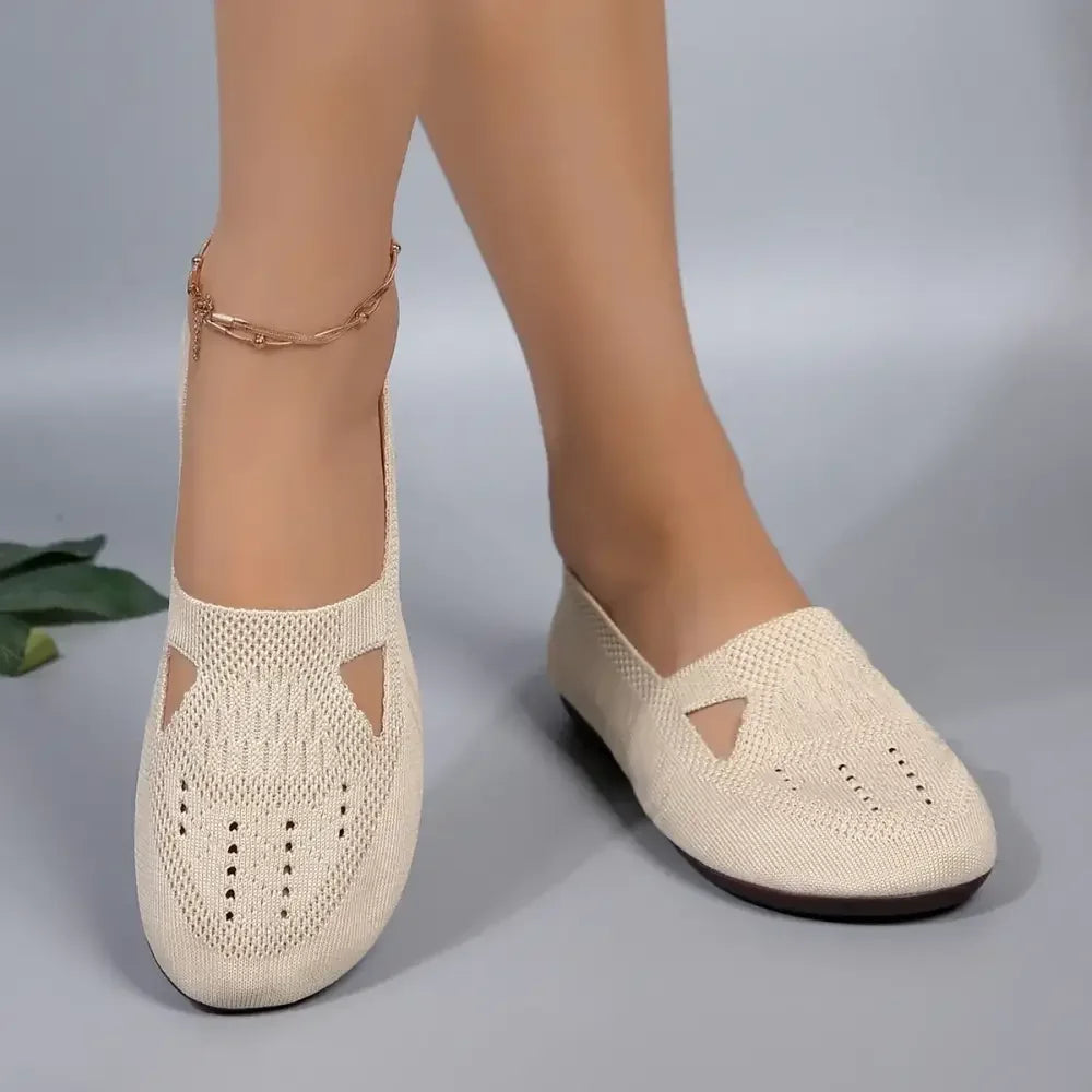 Cutout Mesh Slip Ons