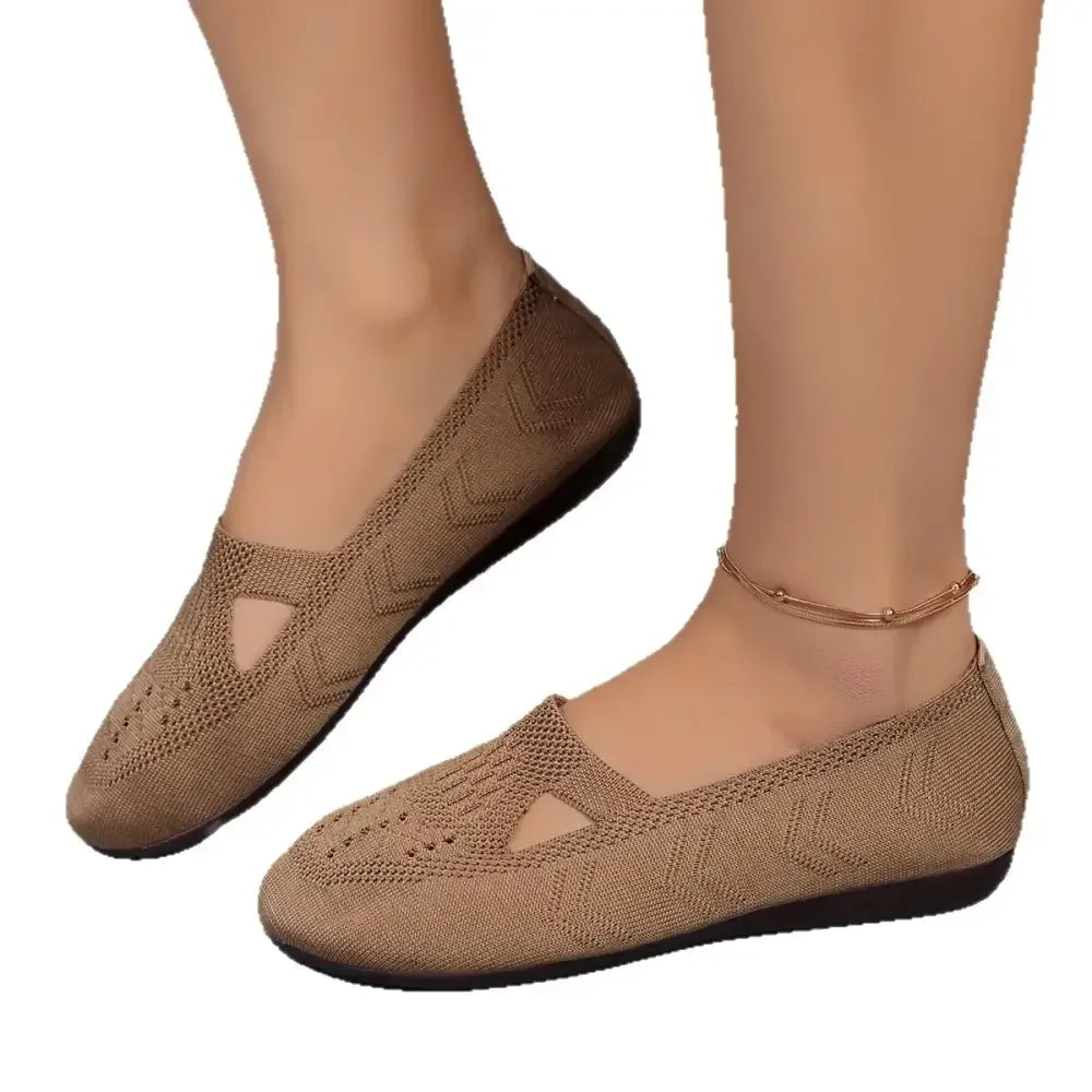 Cutout Mesh Slip Ons