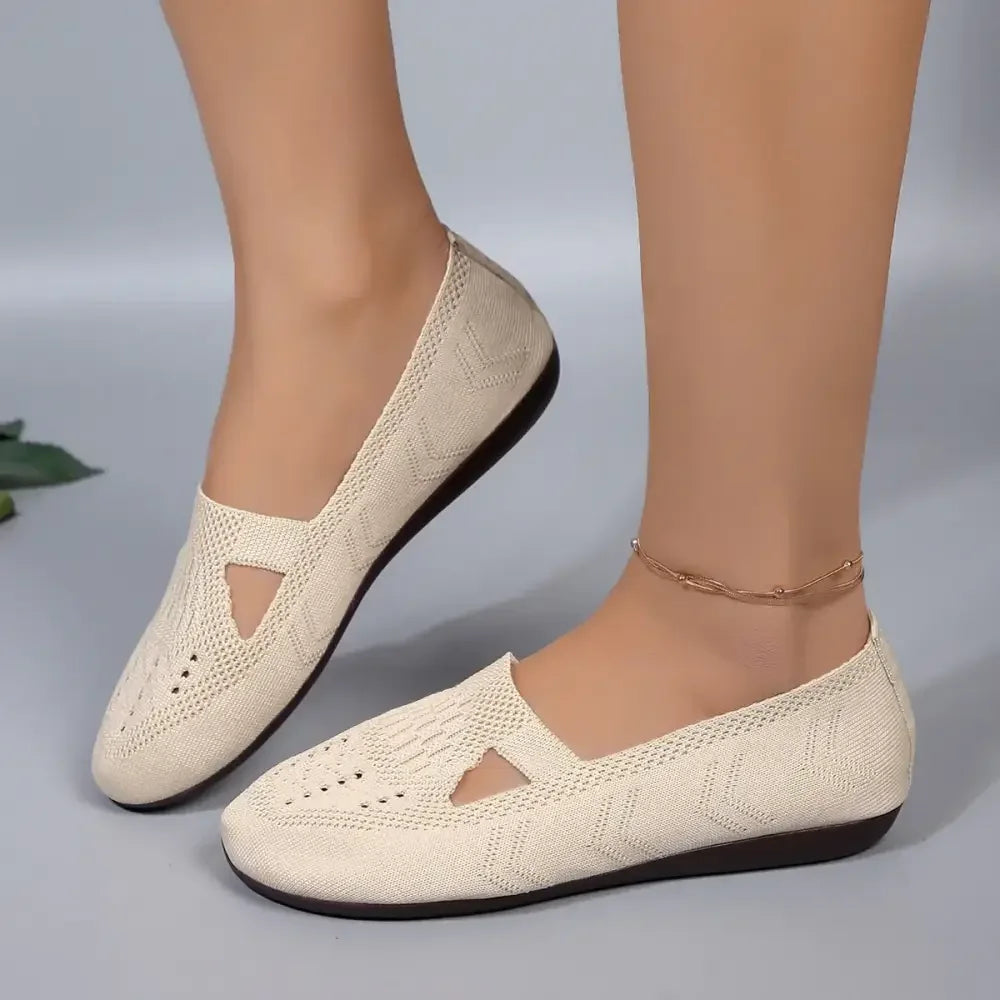 Cutout Mesh Slip Ons