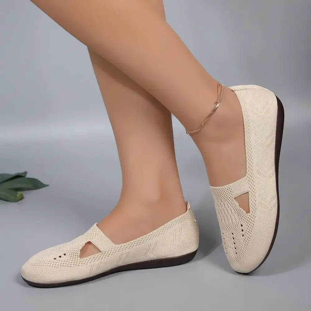 Cutout Mesh Slip Ons