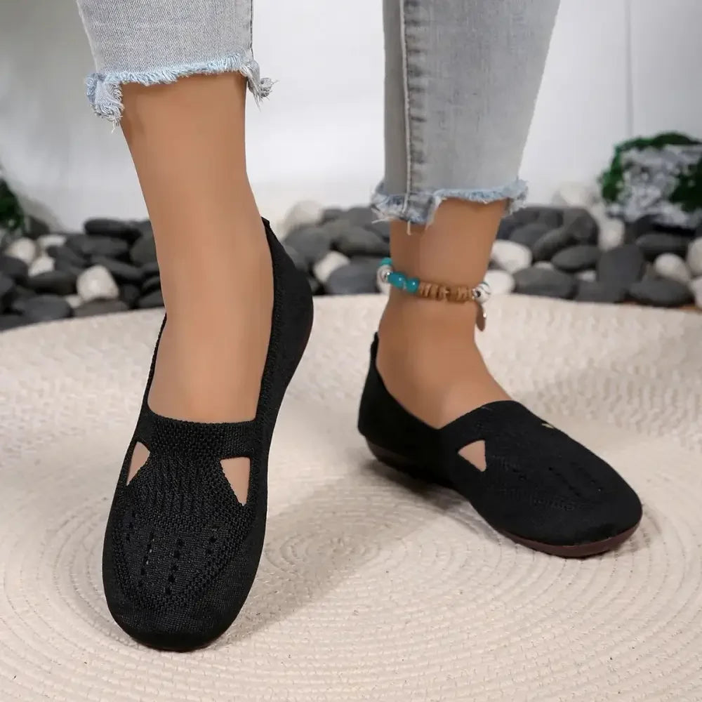 Cutout Mesh Slip Ons