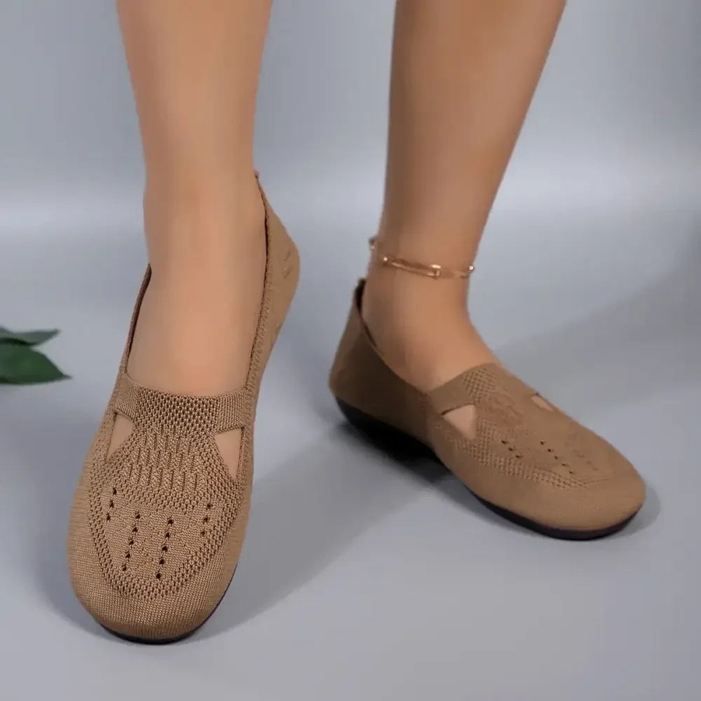 Cutout Mesh Slip Ons