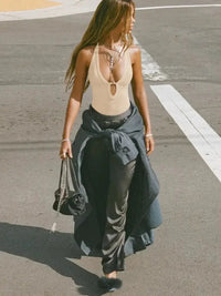 Cutout Ribbed Tank Top - Update AvenueTrendsi100100089606042100100089606042e13f7afbd3f54241b3d05daf3a35c6e5 - Max - OriginTan