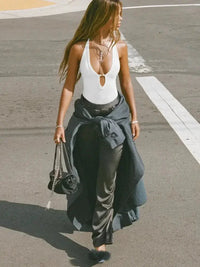 Cutout Ribbed Tank Top - Update AvenueTrendsi100100089607106100100089607106c458bd9936dd42c892e06244c19d97f9 - Max - OriginWhite