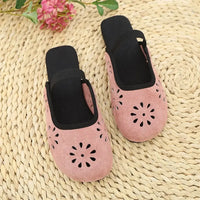 Cutout Round Toe Slip-Ons