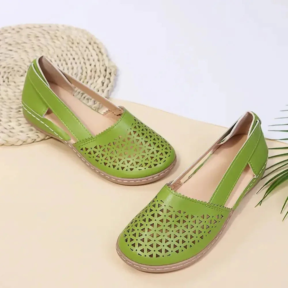 Cutout Round Toe Slip - Ons - Update AvenueTrendsi100600666780723100600666780723Cutout Round Toe Slip - OnsGreen