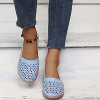 Cutout Round Toe Slip - Ons - Update AvenueTrendsi100600666781955100600666781955Cutout Round Toe Slip - OnsLight Blue