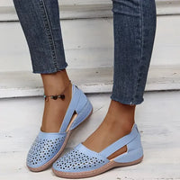 Cutout Round Toe Slip - Ons - Update AvenueTrendsi100600666781955100600666781955Cutout Round Toe Slip - OnsLight Blue