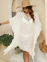 Cutout Ruffled Half Sleeve Cover - Up - Update AvenueTrendsi1001005502315381001005502315389a2b32b5 - d394 - 49c3 - 801b - 32e11a4d8555 - MaxIvory