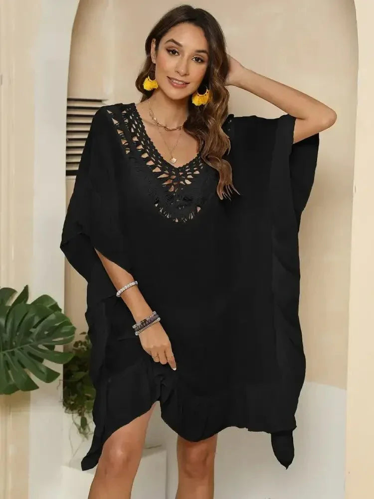 Cutout Ruffled Half Sleeve Cover - Up - Update AvenueTrendsi10010055023252310010055023252390e875fe - 7450 - 4f04 - 8586 - 40e6fb85f4da - MaxBlack
