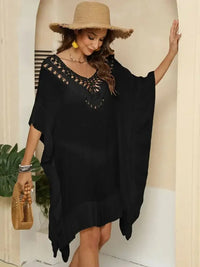 Cutout Ruffled Half Sleeve Cover - Up - Update AvenueTrendsi1001005502325231001005502325237fe62e39 - 3676 - 4e15 - 95a2 - f61a3295ce2a - MaxBlack