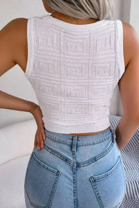 Cutout Sleeveless Knit Top - Update AvenueTrendsi1001009455911141001009455911146401433894fe49268577f62ae59592f3 - MaxWhite