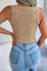 Cutout Sleeveless Knit Top - Update AvenueTrendsi100100945598353100100945598353a718c107719e4bb9999454dabb4a29cc - MaxKhaki