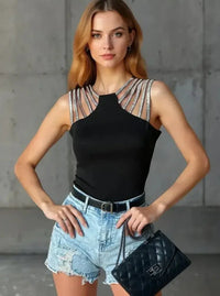 Cutout Sleeveless Tank Top - Update AvenueTrendsi100100255017284100100255017284a1140534 - a6be - 483c - 94a5 - 40ca6a3d727c - Max - OriginBlack