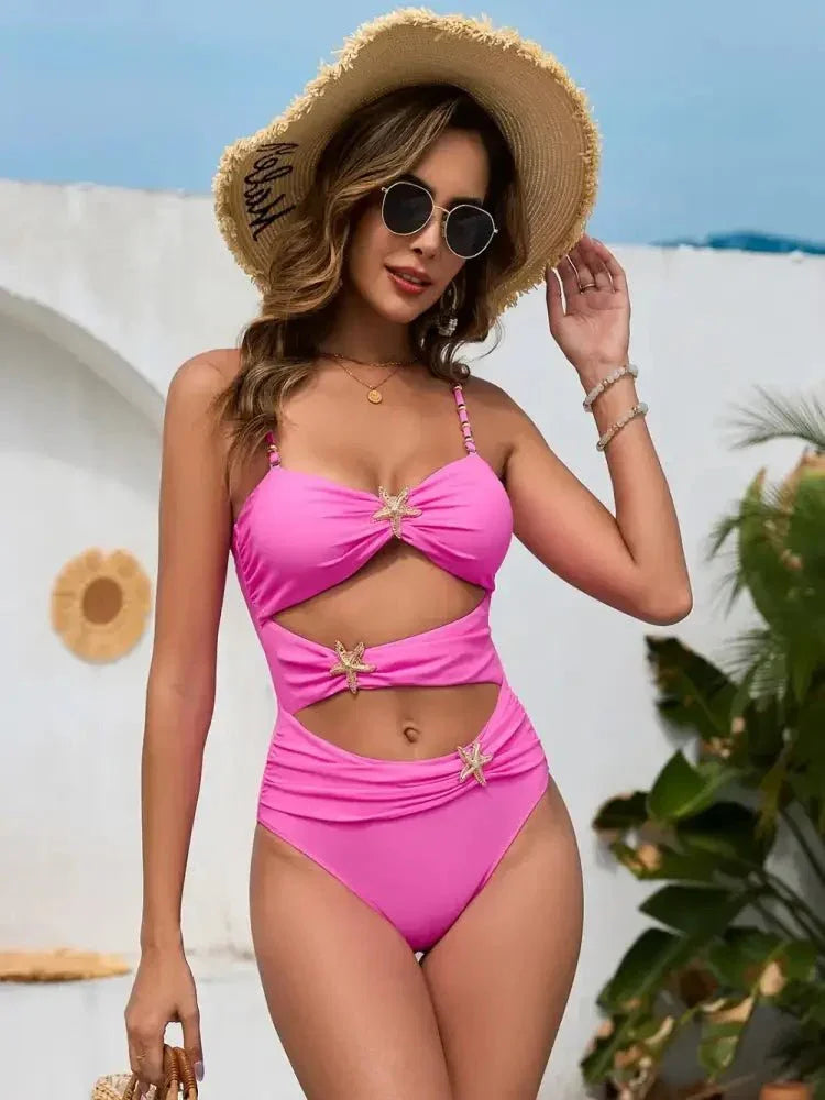 Cutout Spaghetti Strap One - Piece Swimwear - Update AvenueTrendsi100100971014991100100971014991d1ad67cf - db8c - 43a8 - 8b62 - 66c46ca1bb26 - MaxFuchsia Pink