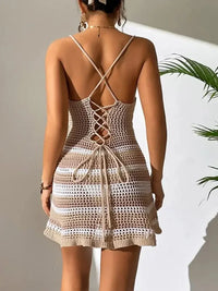 Cutout Striped Spaghetti Strap Cover Up Dress - Update AvenueTrendsi100100811424966100100811424966ec71a2c9 - 58d6 - 4952 - 8e1f - aed46136d600 - MaxTaupe