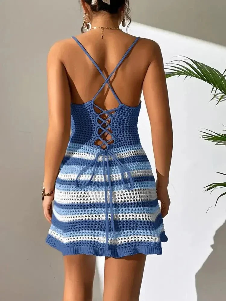 Cutout Striped Spaghetti Strap Cover Up Dress - Update AvenueTrendsi100100811427454100100811427454cb4c243d - 2075 - 4b06 - 8325 - 92946760632c - MaxRoyal Blue