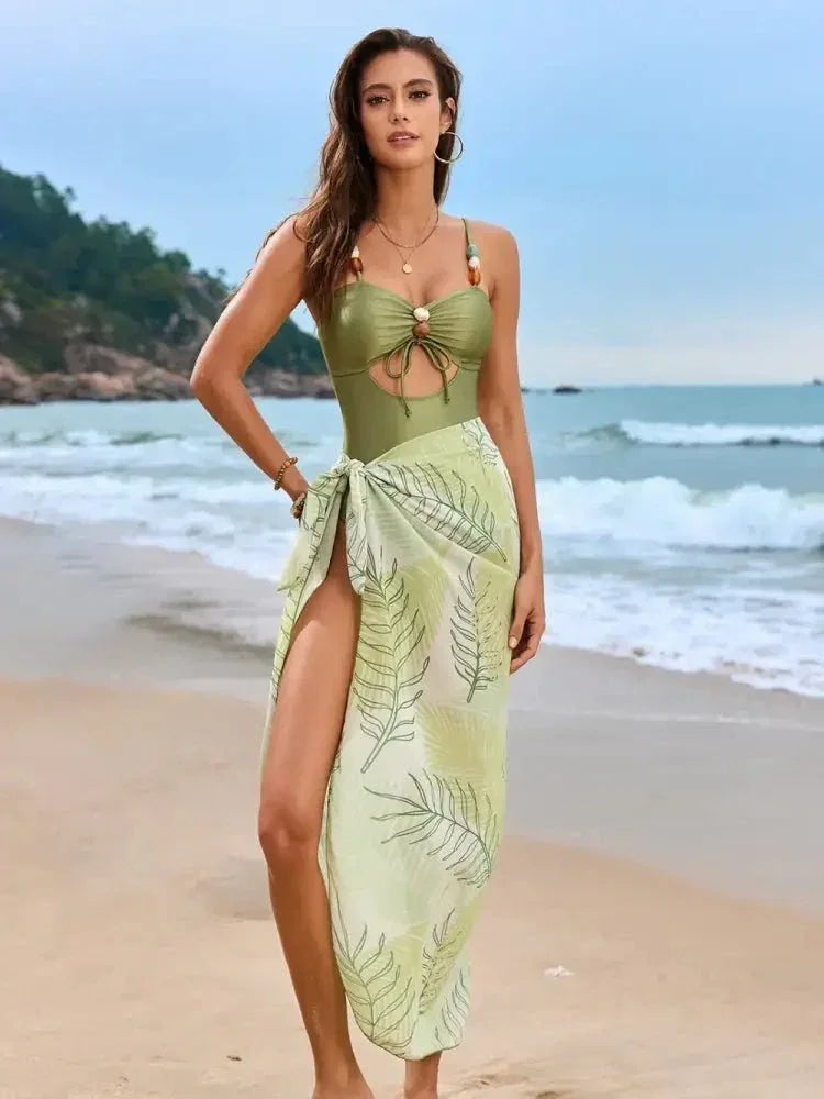 Cutout Sweetheart Neck One - Piece Swimwear and Cover - Up Swim Set - Update AvenueTrendsi1001004956876941001004956876945c38a72a - 4cd8 - 461a - a343 - 5e5acf539b3a - MaxMatcha Green