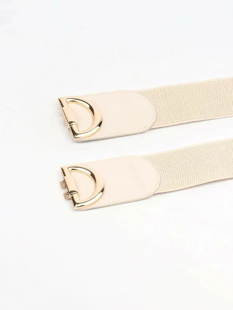 D Buckle Elastic Belt - Update AvenueTrendsi100100090952214100100090952214D Buckle Elastic BeltCream