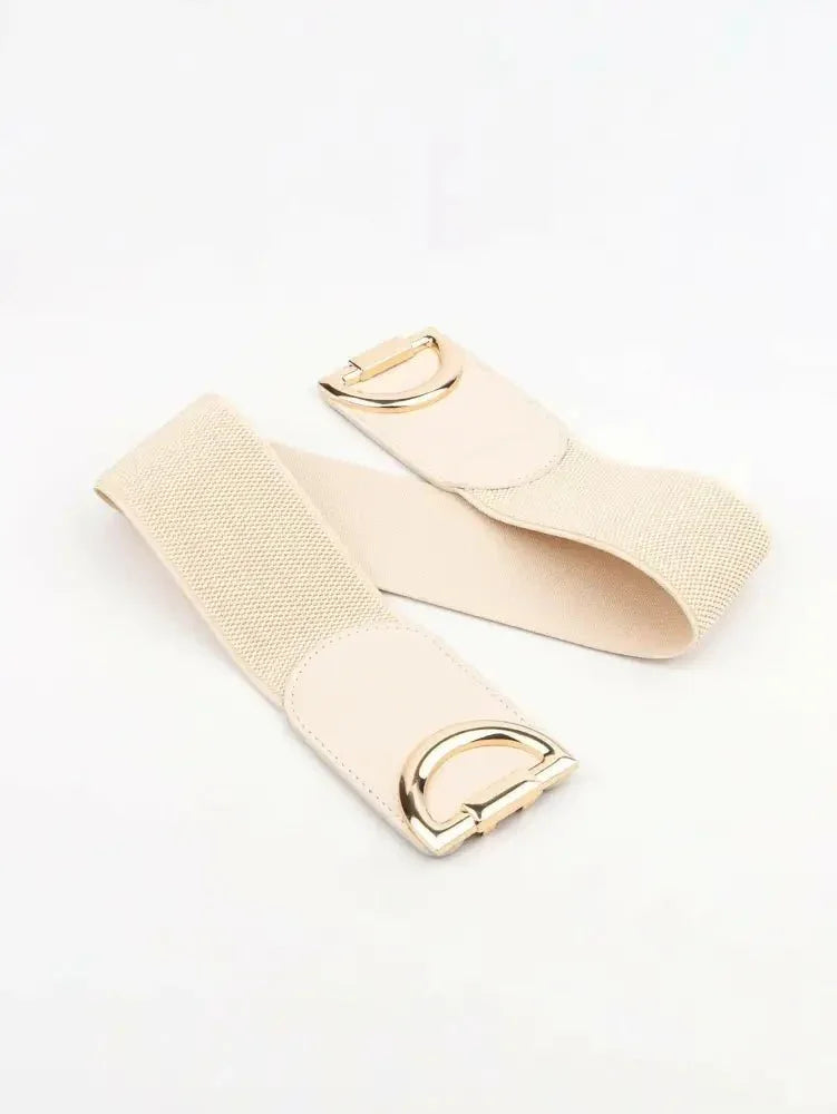 D Buckle Elastic Belt - Update AvenueTrendsi100100090952214100100090952214D Buckle Elastic BeltCream